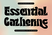 Essential Gathering - Psychedelic, a Serif Font by 177Studio (Thumbnail 1 of 8)
