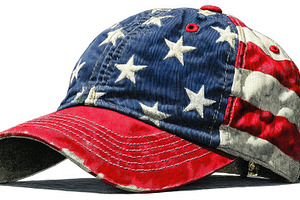 Patriotic American flag baseball cap for Fourth of July, a Holiday Photo by José Manuel Gelpi