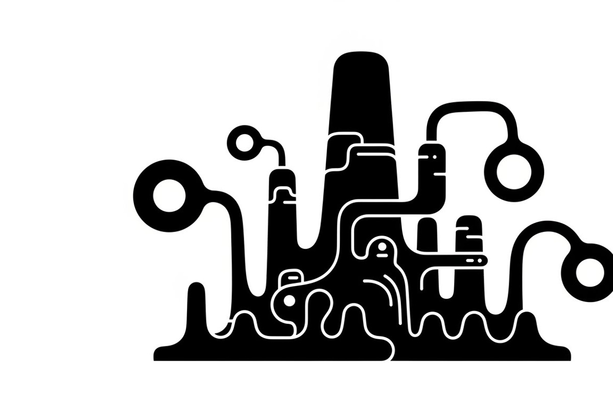 Bold industrial machine silhouette, an Illustration by Amazin_art (Photo 17 of 31)