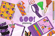 Boo Planning Collection, an Object Illustration by GlamArtZhanna (Thumbnail 1 of 3)