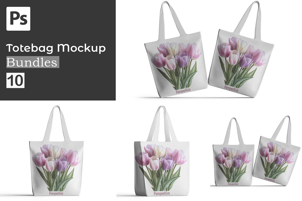 Totebag mockup bundles, a Mockup by Ambo Ampeng (Photo 1 of 11)