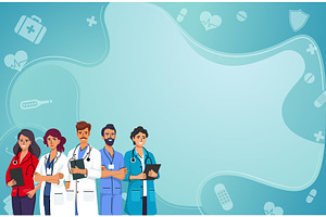 Healthcare banner flat design., a Healthcare Illustration by Yayasya