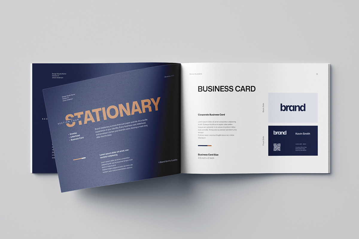 Brand Guidelines Layout | Word & EPS, a Brochure Template by HiveArts (Photo 9 of 13)