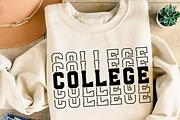 College alphabets with Stacked Font, a Slab Serif Font by MaxArt Foundry (Thumbnail 3 of 10)
