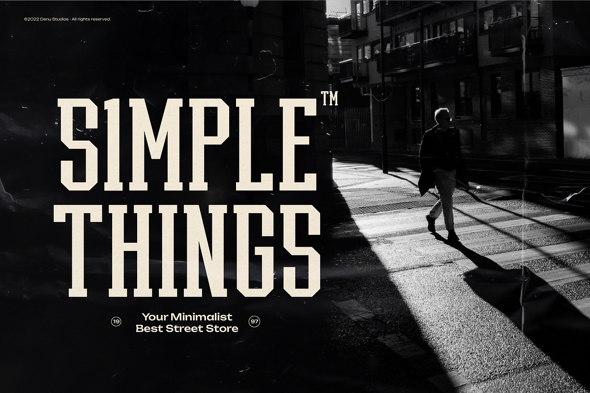 Hoston Runejay | Condensed Display, a Slab Serif Font by Denustudios (Photo 4 of 12)