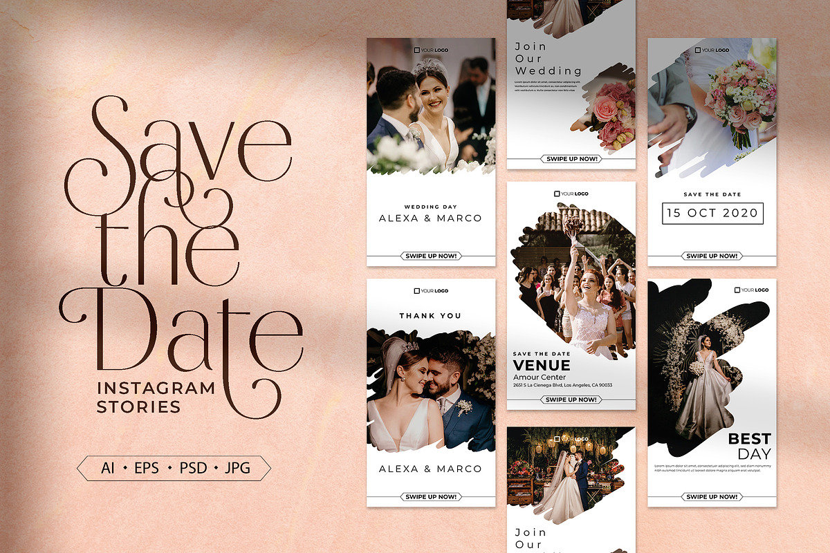 Save The Date Instagram Stories, a Social Media Template by Jiwstudio (Photo 2 of 2)