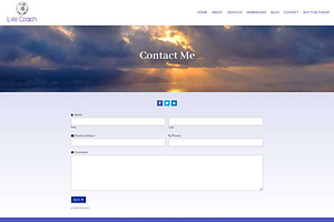 Life Coaching Website Template, Divi