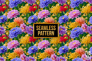 Bright Luxury Flowers Digital Paper, a Pattern Graphic by Creative Store (Thumbnail 3 of 5)