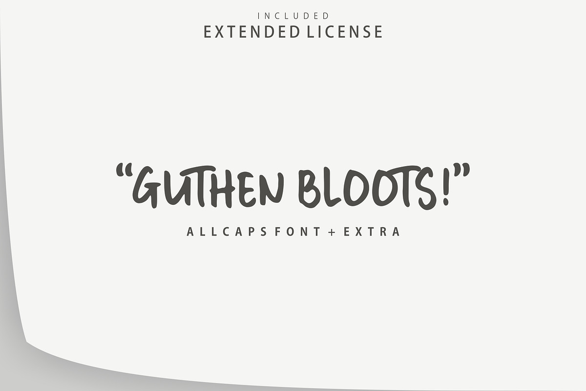 Guthen Bloots Allcaps (Extended), a Symbol Font by azetypestudios.com (Photo 22 of 22)