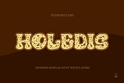 Holedis - Modern Display Layer Font, a Handwritten Font by haniefart (Thumbnail 1 of 10)