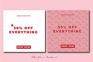 Valentines Day Sale Instagram Post