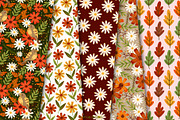 Autumn Garden Digital Paper Set, a Pattern Graphic by Drafts n Doodles (Thumbnail 3 of 9)