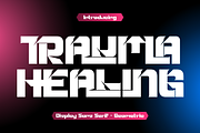 TRAUMA HEALING - FUTURISTIC FONT, a Sans Serif Font by 177Studio (Thumbnail 1 of 8)