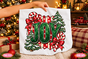 Christmas Joy PNG, Sublimation