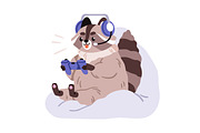 Cute raccoon, funny forest animal, an Animal Illustration by Good Studio (Thumbnail 7 of 10)