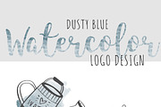 Watercolor Brush TextureDusty Blue, a Texture Graphic by Sahar Heumesser (Thumbnail 7 of 8)