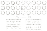 38 different wreaths & borders, an Object Graphic by Blue Ink Studio (Thumbnail 2 of 4)