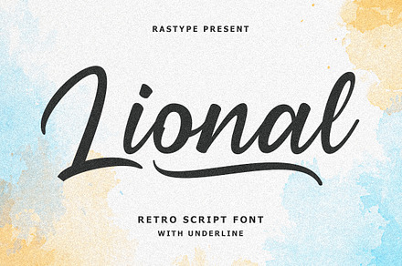 Lional | Retro Script Font