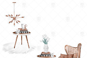 Hygge Interior Home Clipart, an Illustration by Frou Fou Craft (Thumbnail 4 of 7)