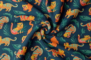 Chinese Tigers, a Pattern Graphic by PenguinHouse (Thumbnail 10 of 12)