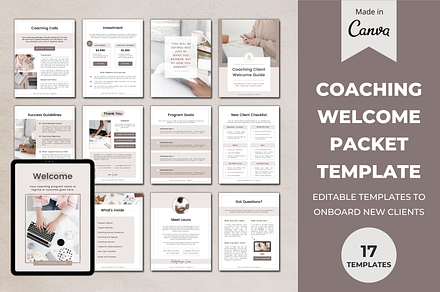 Coaching Welcome Packet Template