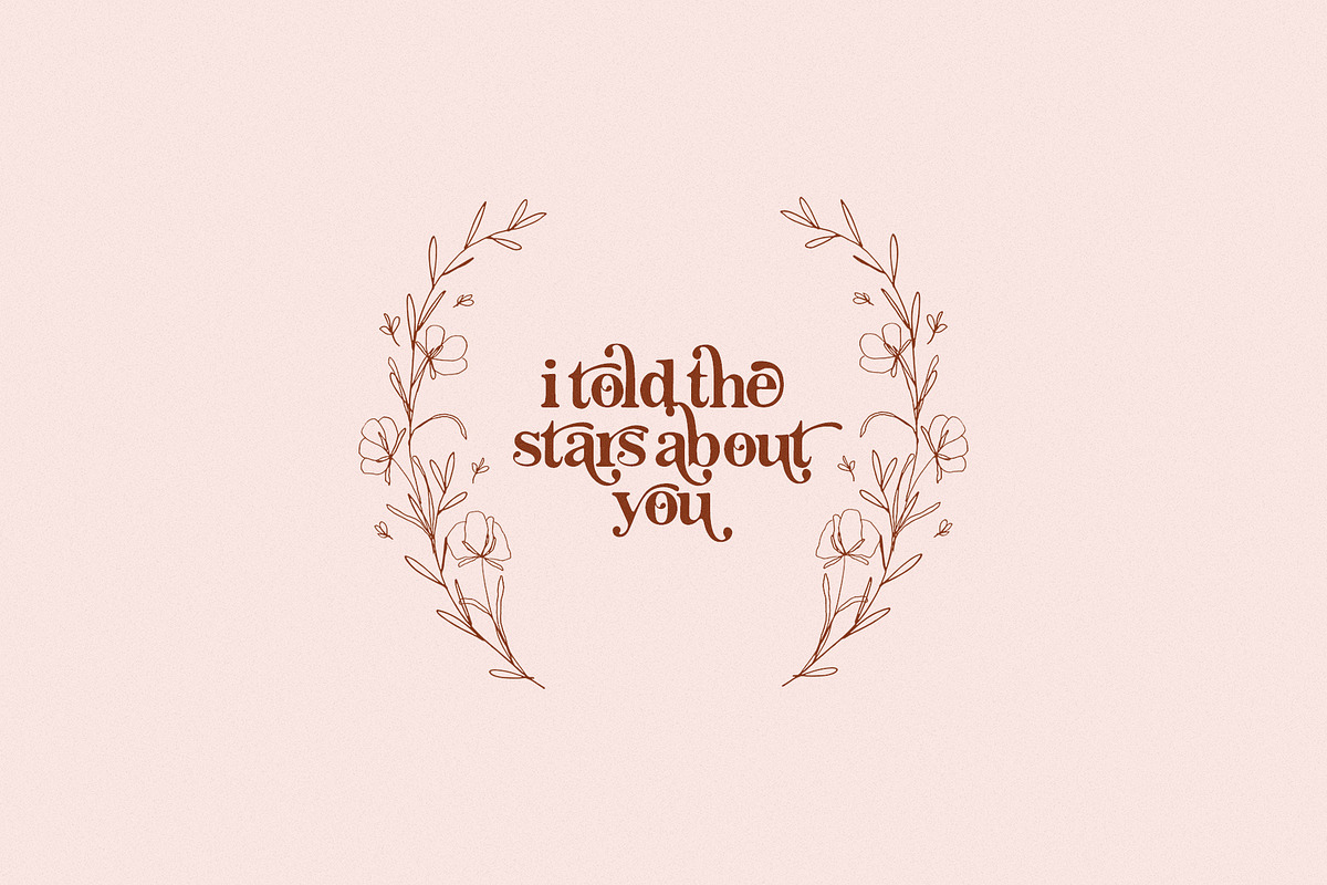 Vintage Stylist Font + Florals, a Serif Font by Creativeqube Design (Photo 12 of 18)