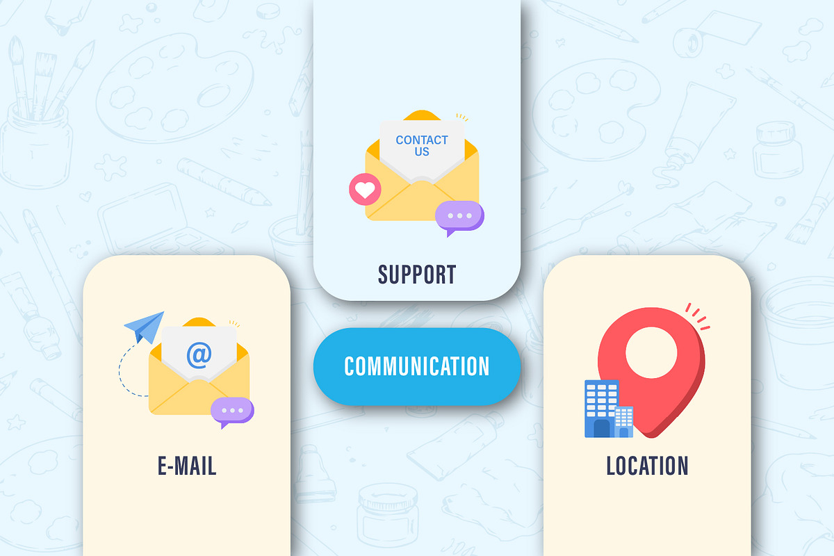Communication set illustration, a Technology Illustration by pictranoosa_studio (Photo 2 of 3)