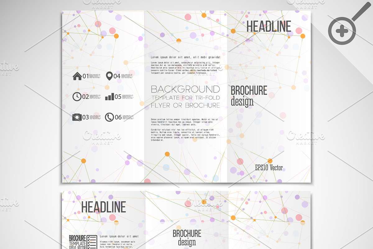 Brochures with molecular structure, a Work Illustration by VectorShop (Photo 5 of 5)