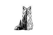 Fox Forest Silhouette Vector Bundle, an Illustration by Creativeshirt (Thumbnail 25 of 31)