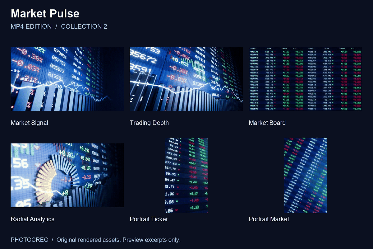 Market Pulse - 12 4K Loops, a Background Graphic by Photocreo Michal Bednarek (Photo 6 of 6)