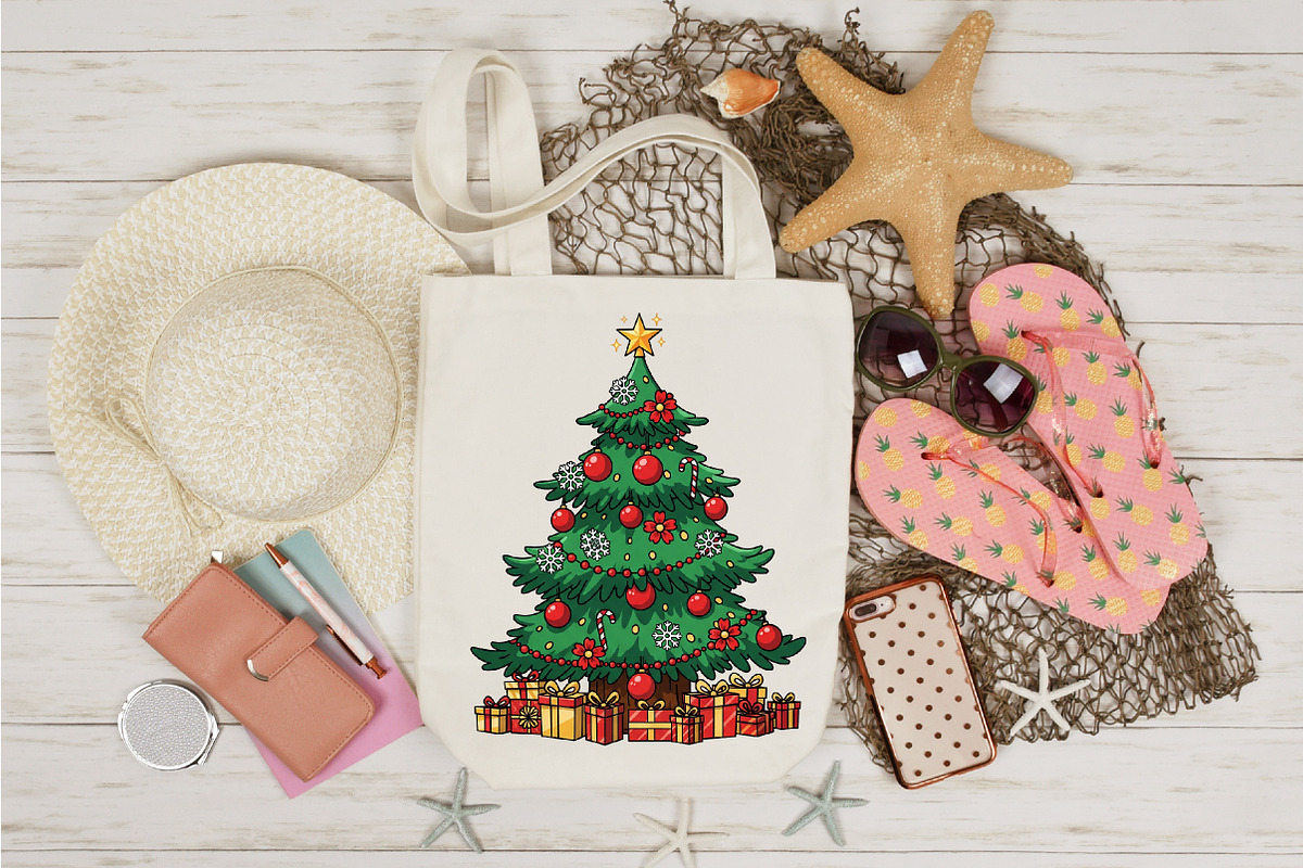 Christmas Tree Clip Art, an Illustration by Designking (Photo 4 of 4)