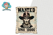 Cowboy Clipart Western Vintage, a Decorative Illustration by QM_ART (Thumbnail 9 of 17)