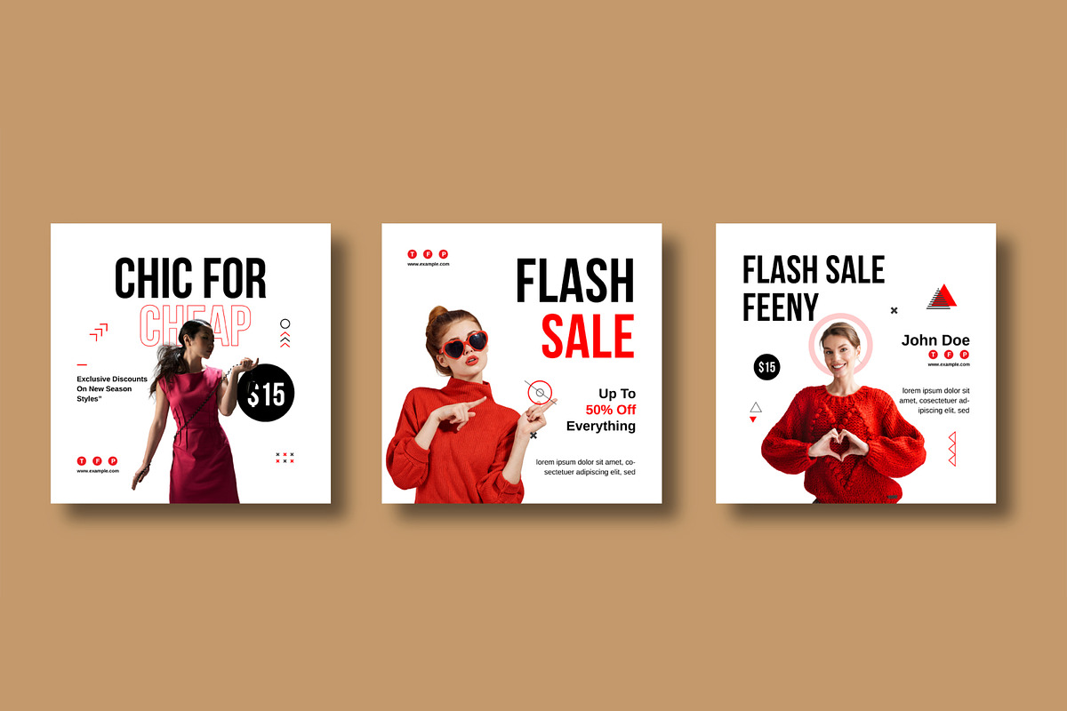Fashion Social Media Post Layout, a Social Media Template by MightyDesign (Photo 3 of 6)