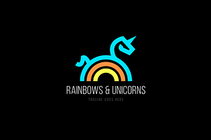 Unicorn Rainbow Logo