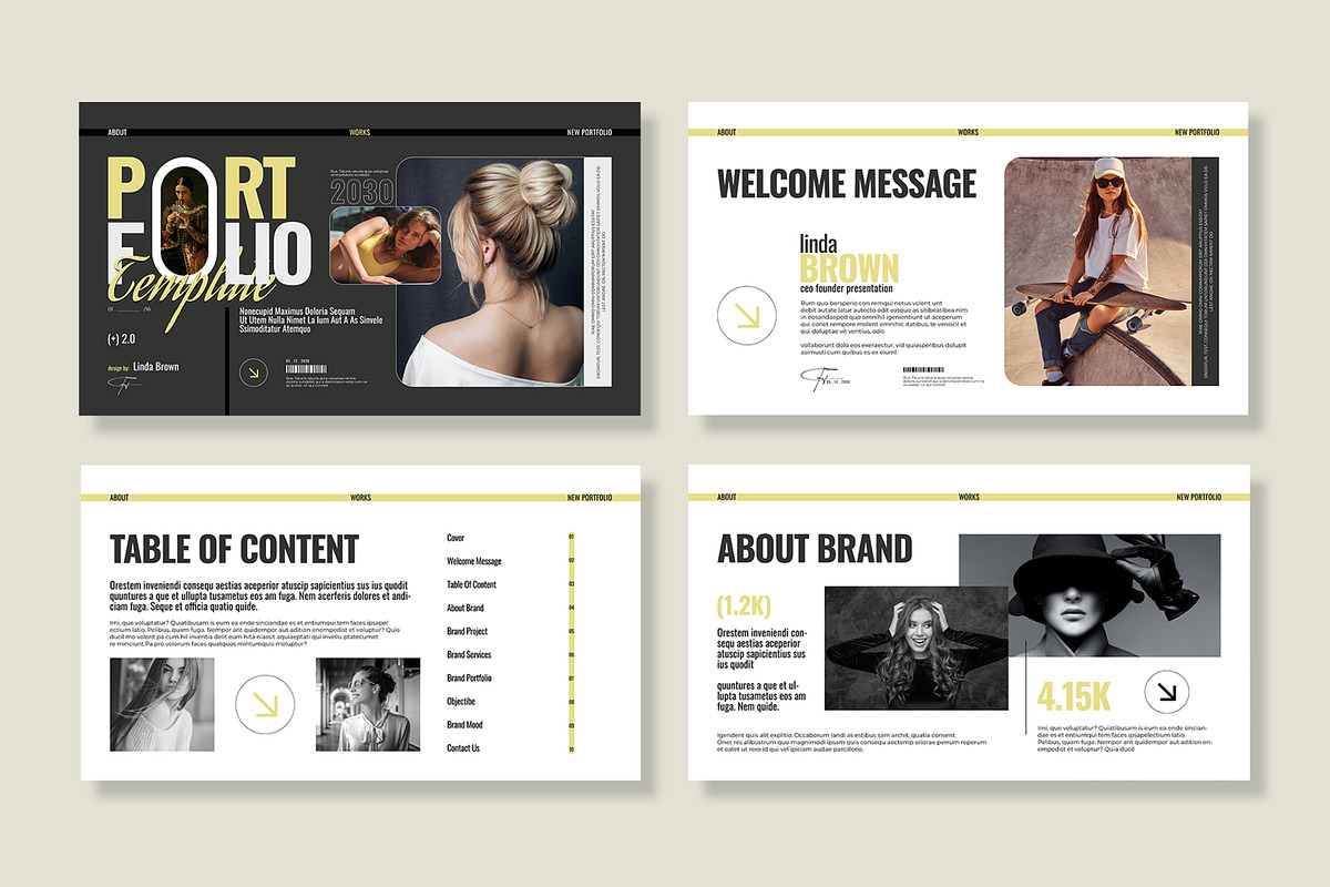 Portfolio Presentation Template, a Presentation Template by MightyDesign (Photo 2 of 8)