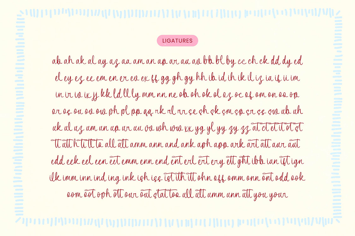 Sweet Fruity Aesthetic Handwritten, a Script Font by Letterena Studios Script (Photo 8 of 10)