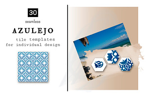 Set Of 50 AZULEJO TILES Templates