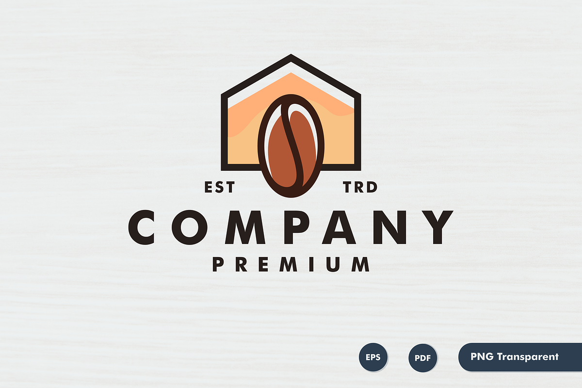House coffee home logo design, a Branding & Logo Template by mouze_art (Photo 4 of 4)
