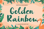 Golden Rainbow, a Script Font by Essentials Studio (Thumbnail 1 of 9)