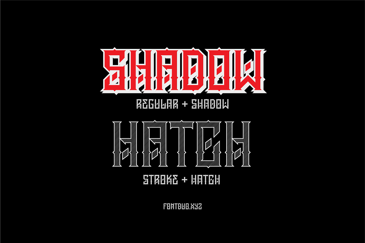Death Layered Gothic Font, a Blackletter Font by FontDuo (Photo 4 of 5)