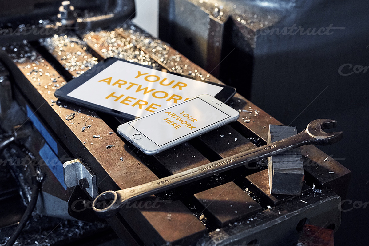 Workshop Collection Vol. 2 Mockups, an iPhone Mockup by Construct Supply Co. (Photo 2 of 5)