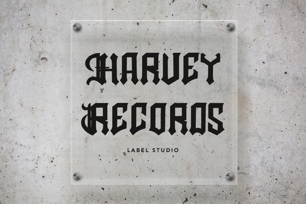EnclosureBlack - Blackletter Font, a Blackletter Font by AQR Studio (Photo 9 of 9)