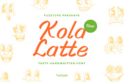 Kola Latte - Tasty Handwritten Font, a Handwritten Font by fuzztype (Thumbnail 1 of 11)