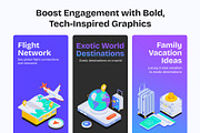 Travel Isometric Icons Pack, a Duotone Icon by Vectors Market (Thumbnail 2 of 8)