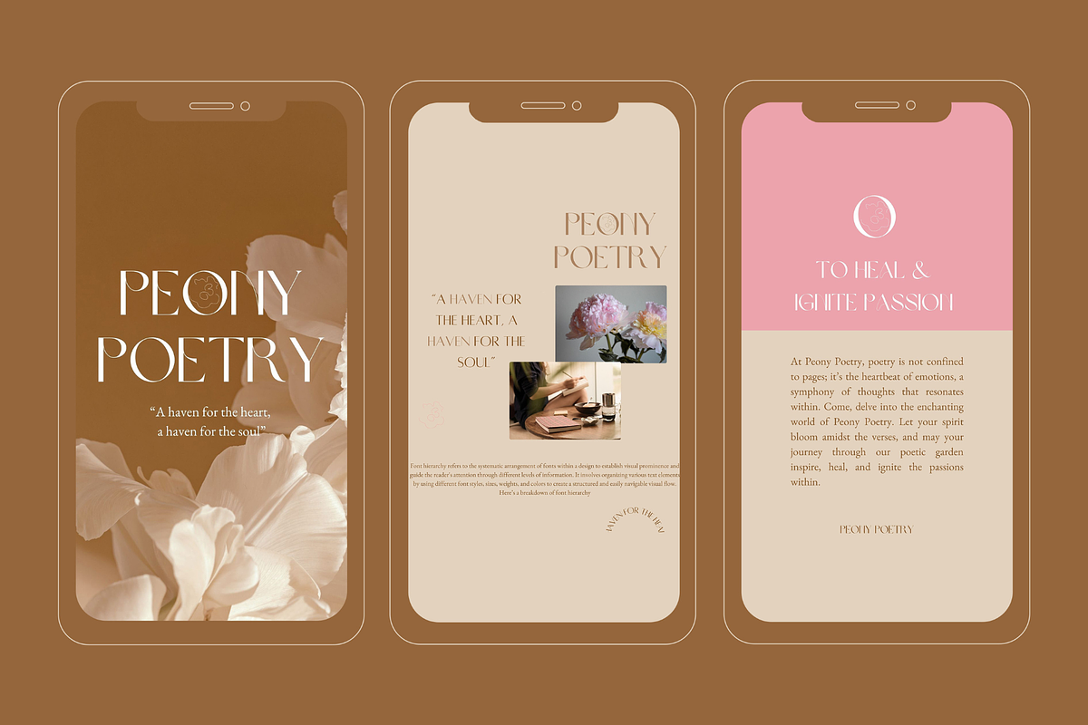 Peony Poetry for Social Media, a Social Media Template by Forever Create Studio (Photo 4 of 6)