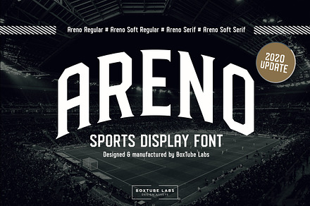 Areno - Display Font, a Sans Serif Font by BoxTube Labs