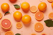 Oranges patterns - 23 images, a Food Illustration by Handmadefont (Thumbnail 5 of 9)