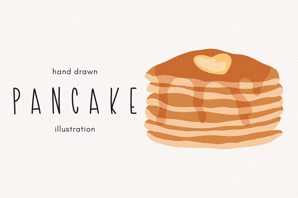 Pancakes clipart illustration, an Illustration by Allyson Johnson (Photo 1 of 3)