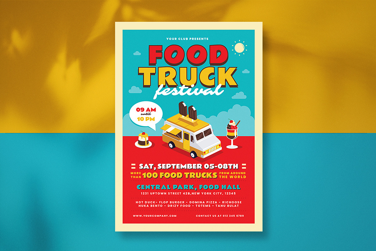 Bundle Food Truck Festival Flyer, a Flyer Template by Totem Design Studio (Photo 2 of 4)