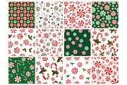 Peppermint Christmas Seamless, an Illustration by Mashimara (Thumbnail 3 of 5)
